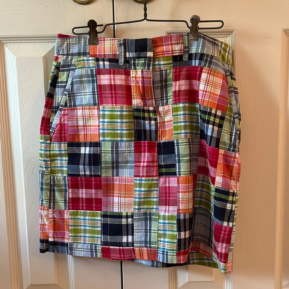 L.L. Bean madras skirt